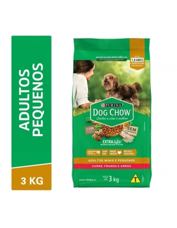 DOG CHOW EXTRA LIFE ADT MIN PEQ CAR FR ARZ 5X3KG