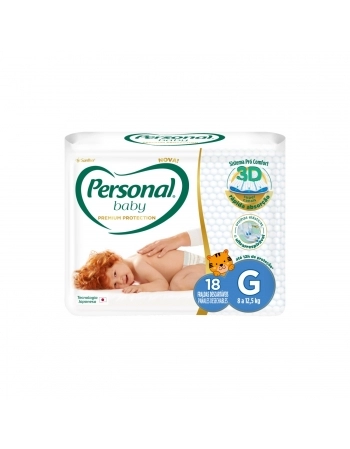 FRALDA PERSONAL BABY PREMIUM GRANDE JUMBO 9X18