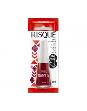 RISQUE ESM CR CARMIM 144X8ML