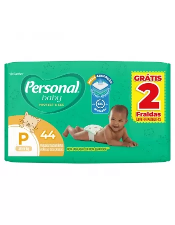 FRALDA PERSONAL BABY PROTECT&SEC PEQUENA 9XL44P42PADS