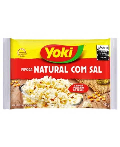 POP CORN MICRO COM SAL 36X100G