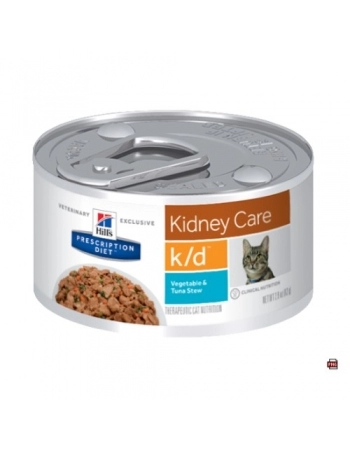 HILLS PD LATA K/D GATOS ADULTOS - CUIDADO RENAL ATUM 24X82G