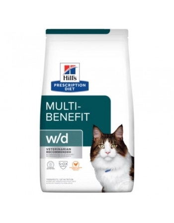 HILLS PD W/D GATOS ADULTOS - CONTROLE DO PESO E GLICÊMICO 4X1,81KG