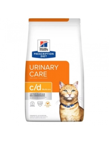 HILLS PD C/D GATOS ADULTOS - MULTICARE CUIDADO URINÁRIO 1,81KG