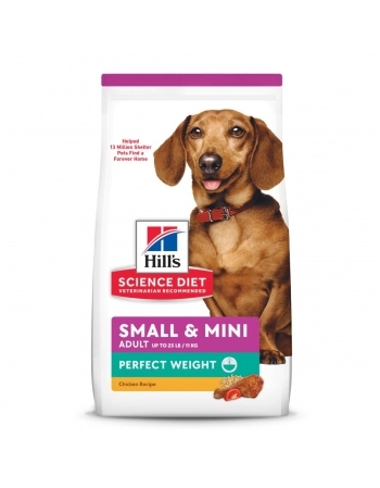 HILLS SD CAES ADULTO PESO PERFEITO PEQUENOS E MINI FRANGO 4X1,81KG