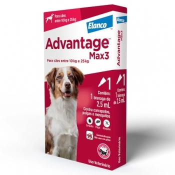 ADVANTAGE MAX III (G - 10KG A 25KG) - 3 BISNAGAS