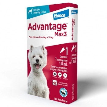 ADVANTAGE MAX III (M - 4KG A 10KG) - 3 BISNAGAS