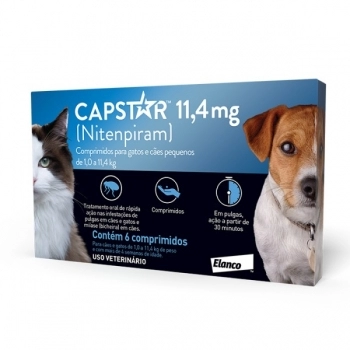 CAPSTAR 11.4 KG (AZUL) - 6 COMP.