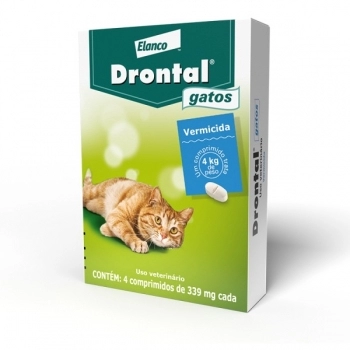 DRONTAL GATOS - 4 COMPRIMIDOS