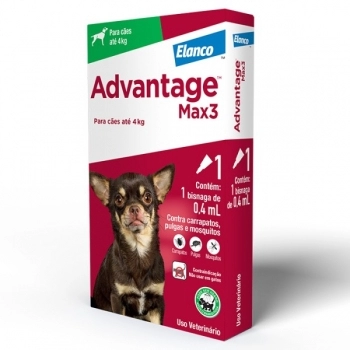ADVANTAGE MAX III (P - ATÉ 4KG) - 3 BISNAGAS