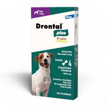 DRONTAL PLUS SABOR CARNE 10KG - 4 COMPRIMIDOS