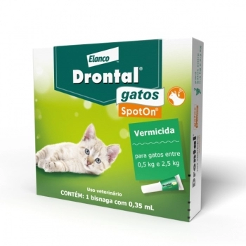 DRONTAL GATOS SPOT ON - 0,5KG A 2,5KG