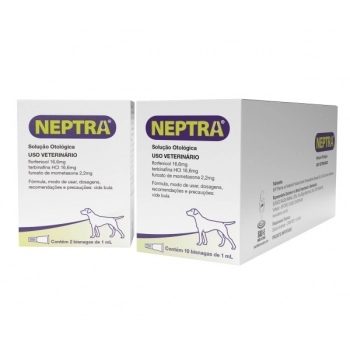 NEPTRA SOLUÇÃO OTOLÓGICA 2 X 1ML