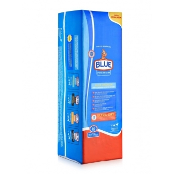 TAPETE HIGIENICO BLUE PREMIUM 82X60CM 3X30UN