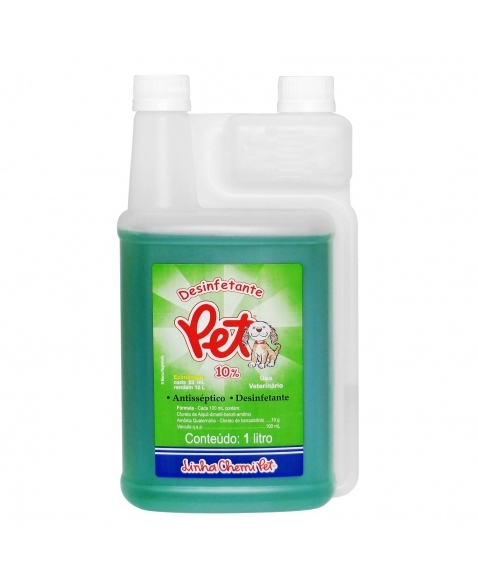 PET DESINFETANTE 10% FRASCO DE 1 LITRO DOSADOR