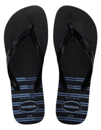 HAVAIANAS TOP BASIC PRETO/PRETO/AZUL 3983 39/40