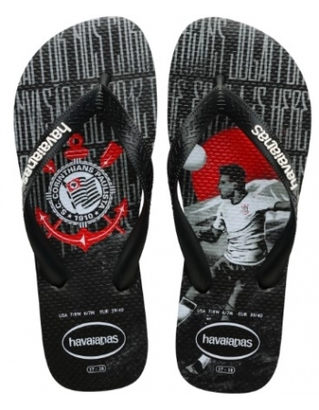 HAVAIANAS CORINTHIANS PRETO 39/40