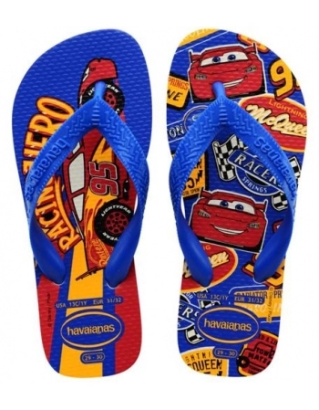 HAVAIANAS KIDS CARS BRANCO/AZUL ESTRELA 3771 27/28